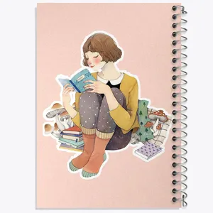 دفتر ژورنال نویسی 50 برگ خندالو مدل نقطه ای طرح کتاب کد 25849