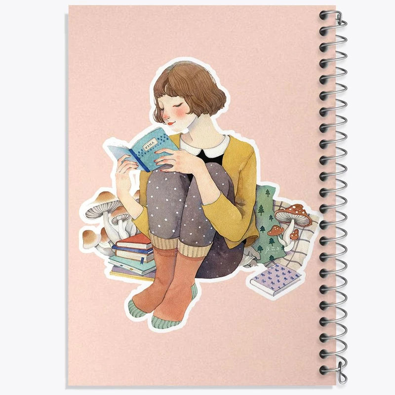 دفتر ژورنال نویسی 50 برگ خندالو مدل نقطه ای طرح کتاب کد 25849