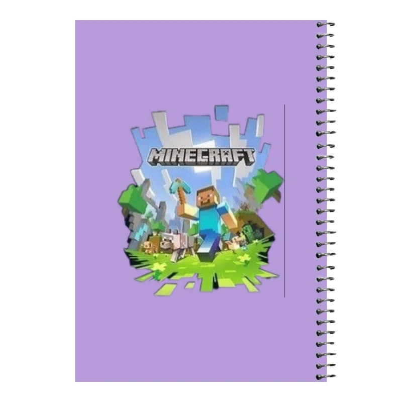 دفتر مشق 80 برگ اس جی مدل ماینکرفت کد۱۳   
