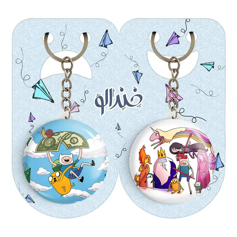 جاکلیدی خندالو مدل جیک و فین وقت ماجراجویی Adventure Time کد 2085720850 مجموعه 2 عددی