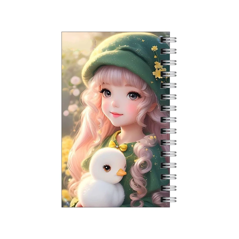 دفترچه یادداشت مدل to do list طرح جوجه اردک و دختر کیوت کد 3973092