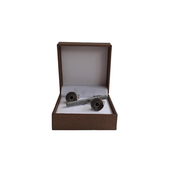 ست دکمه سردست و گیره کراوات مردانه مدل FA کد 5