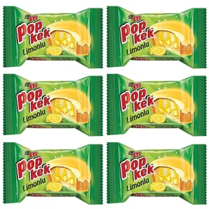 کیک مغزدار پوپکیک لیمویی اتی - 60 گرم بسته 6 عددی