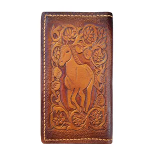 کیف پول چرمی طرح طبیعت کد 9906