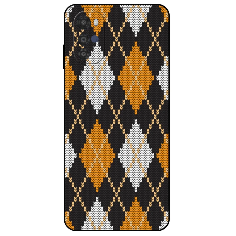 کاور مگافون طرح بافت مدل 8104 مناسب برای گوشی موبایل موتورولا Moto E32 / E32s