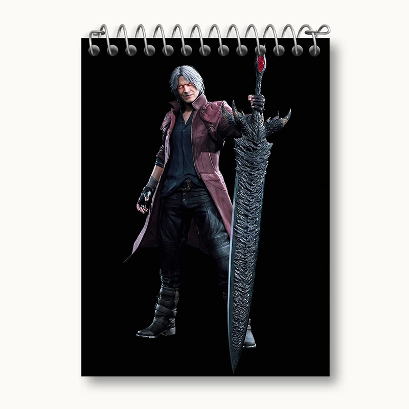 دفتر یادداشت 50 برگ خندالو مدل بازی دویل می کرای Devil May Cry کد 30232