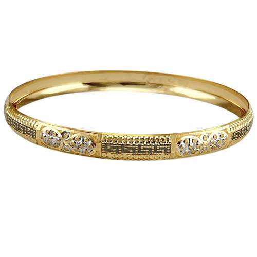 النگو طلا ۱۸عیار زنانه رضا زر مدل ورساچه سایز ۳