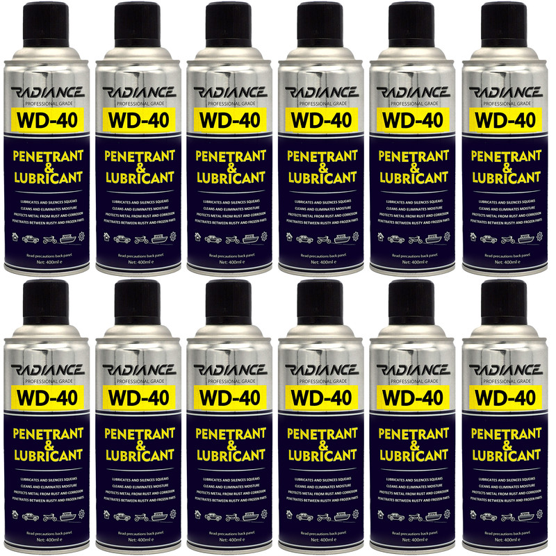 اسپری روان کننده و زنگ بر رادیانس مدل WD-40 حجم 400 میلی لیتر بسته 12 عددی