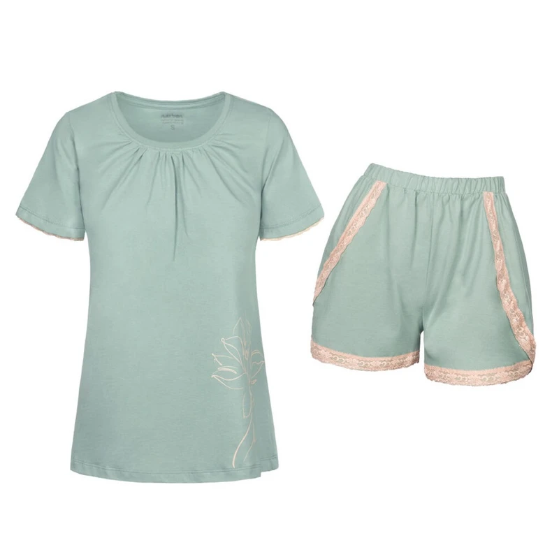 ست تی شرت و شلوارک زنانه مدل SB-SS-3429