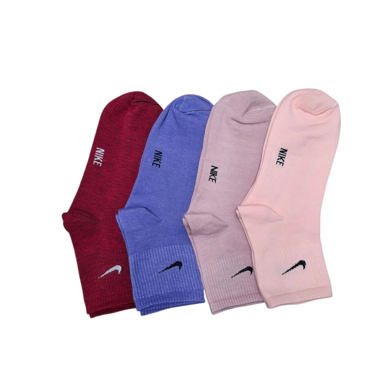 جوراب ساق کوتاه مردانه طرح ساده رنگی بسته 4 عددی