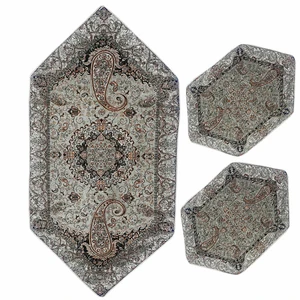 ست سه تکه رومیزی ترمه مدل شیوا کد KZ3-3
