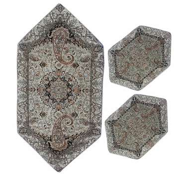 ست سه تکه رومیزی ترمه مدل شیوا کد KZ3-3