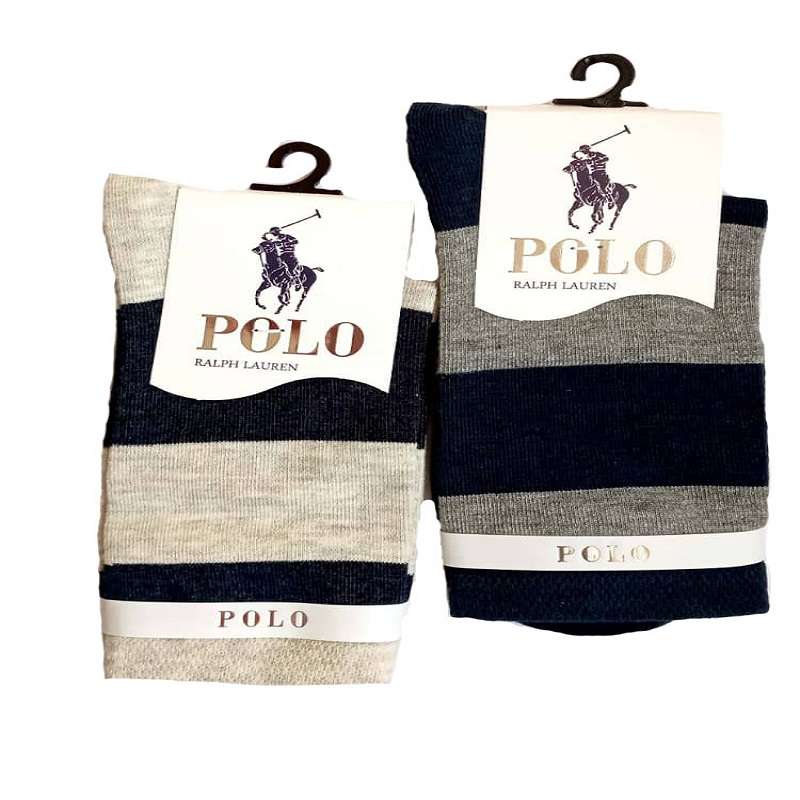 جوراب پولو مدل دورنگ 0098 بسته 2 عددی