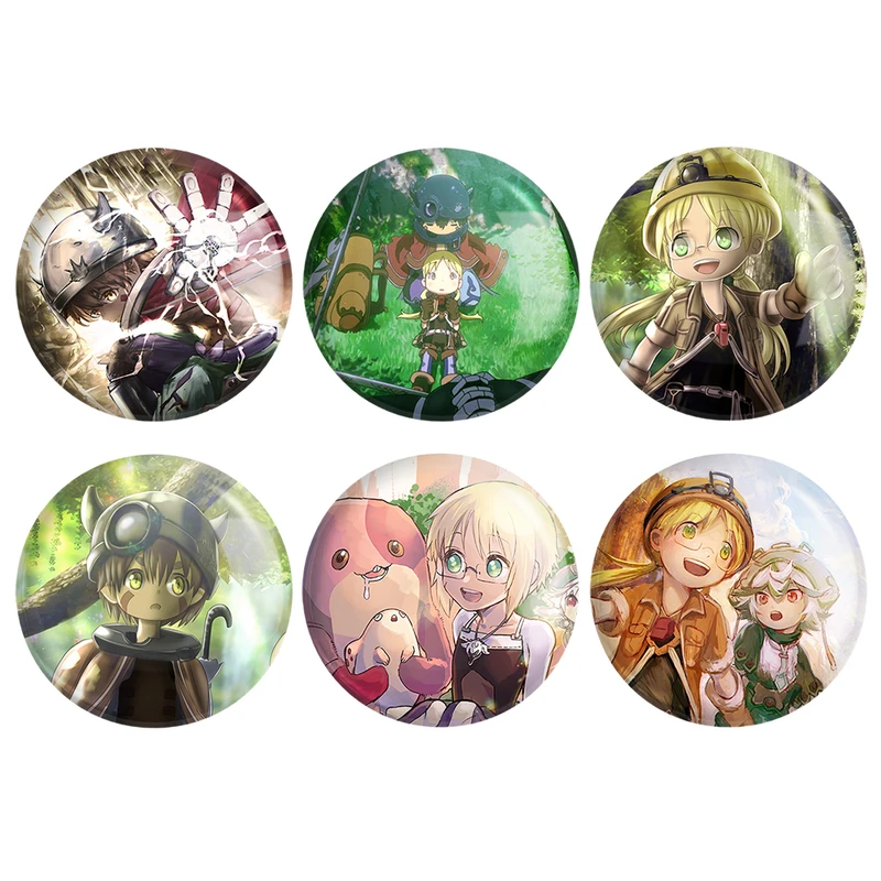 مگنت خندالو طرح انیمه ساخته شده در پرتگاه Made in Abyss کد 1532B مجموعه 6 عددی
