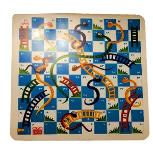 بازی منچ و مارپله ویدان تخته چوبی مدل Wood_am