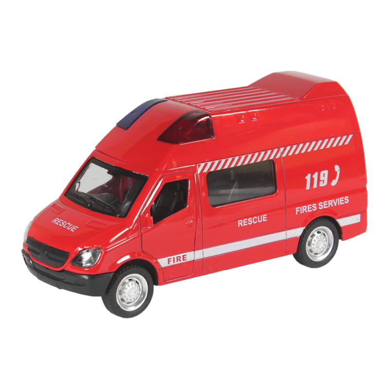 ماشین بازی مدل ون آتشنشانی کد 0237