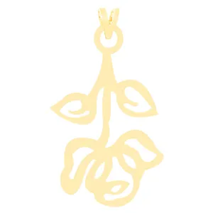 آویز گردنبند طلا 18 عیار زنانه الن نار مدل گل رز 3689