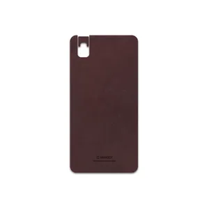 MAHOOT Matte-Dark-Brown-Leather Cover Sticker for Honor 7i