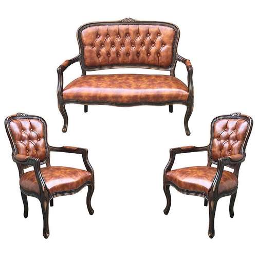 مبل انتظار چهار‌نفره مدل AL-4P-BROWN