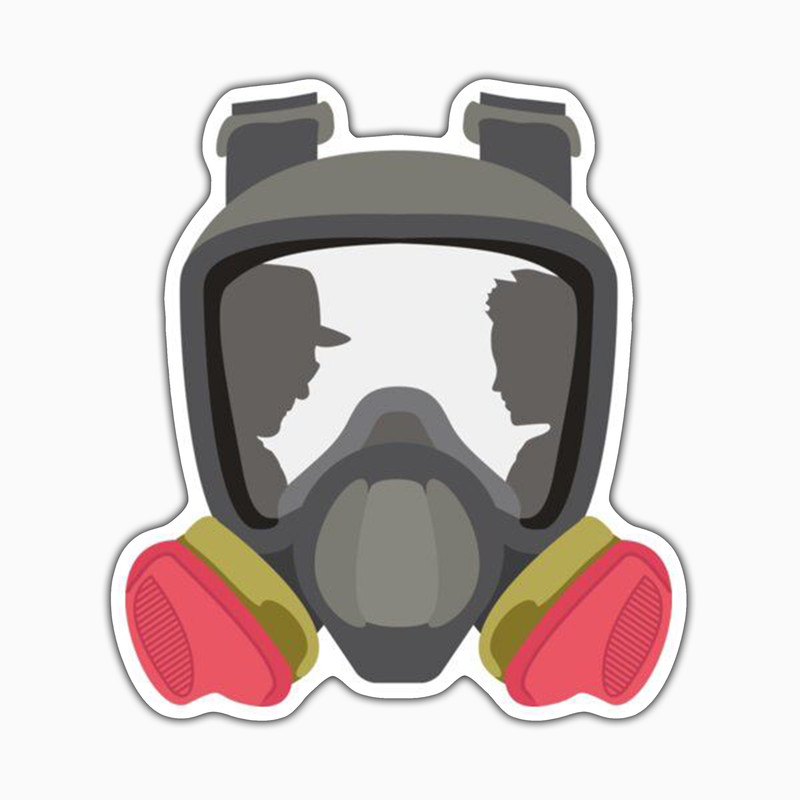 استیکر لپ تاپ و موبایل بووم طرح سریال Breaking Bad مدل ماسک کد VR25