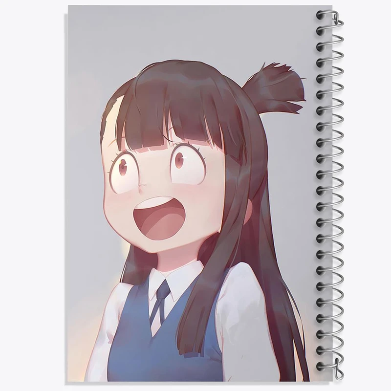 دفتر ژورنال نویسی 50 برگ خندالو مدل نقطه ای طرح اکو انیمه جادوگران کوچک Little Witch Academia کد 22863