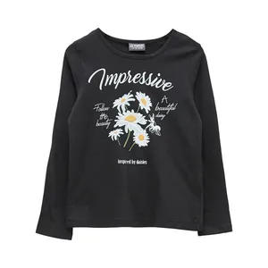 تی شرت آستین بلند دخترانه ال سی وایکیکی مدل 54