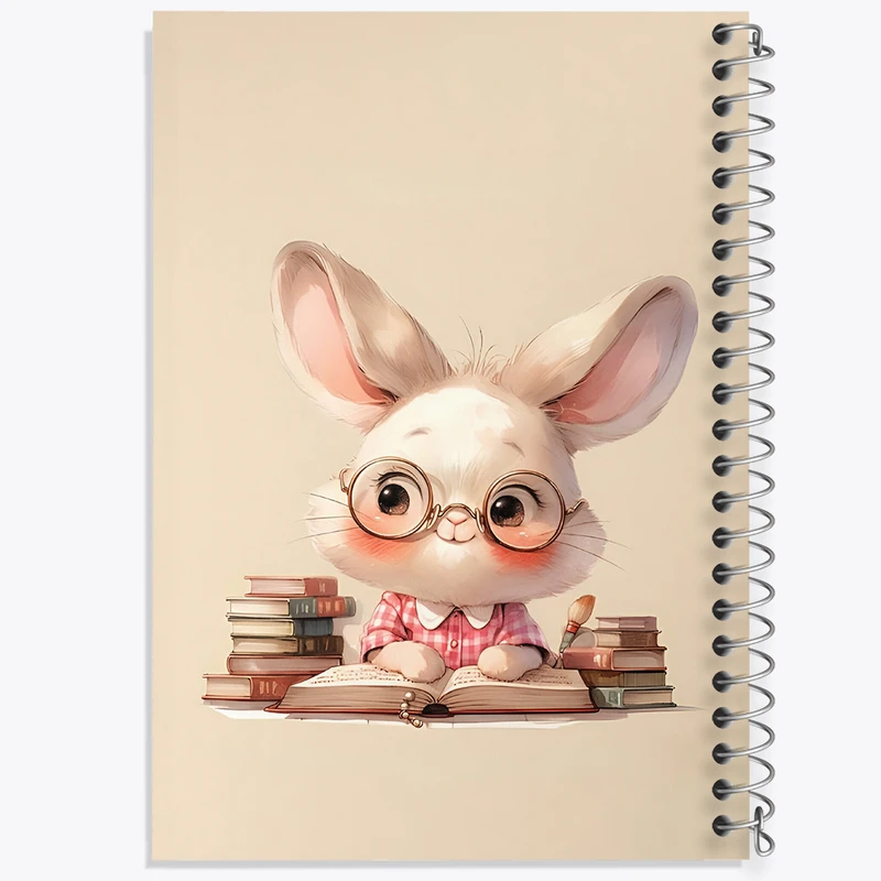 دفتر نقاشی 50 برگ خندالو طرح خرگوش کیوت کد N5509