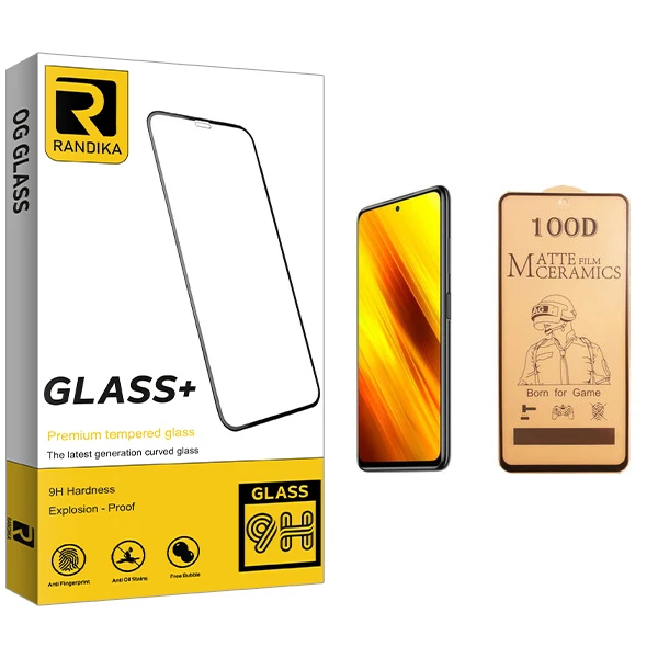 محافظ صفحه نمایش سرامیکی راندیکا مدل GLD مناسب برای گوشی موبایل شیائومی Poco X3