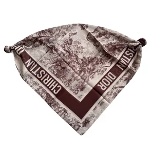 مینی اسکارف زنانه مدل نخی طبیعت و جنگل