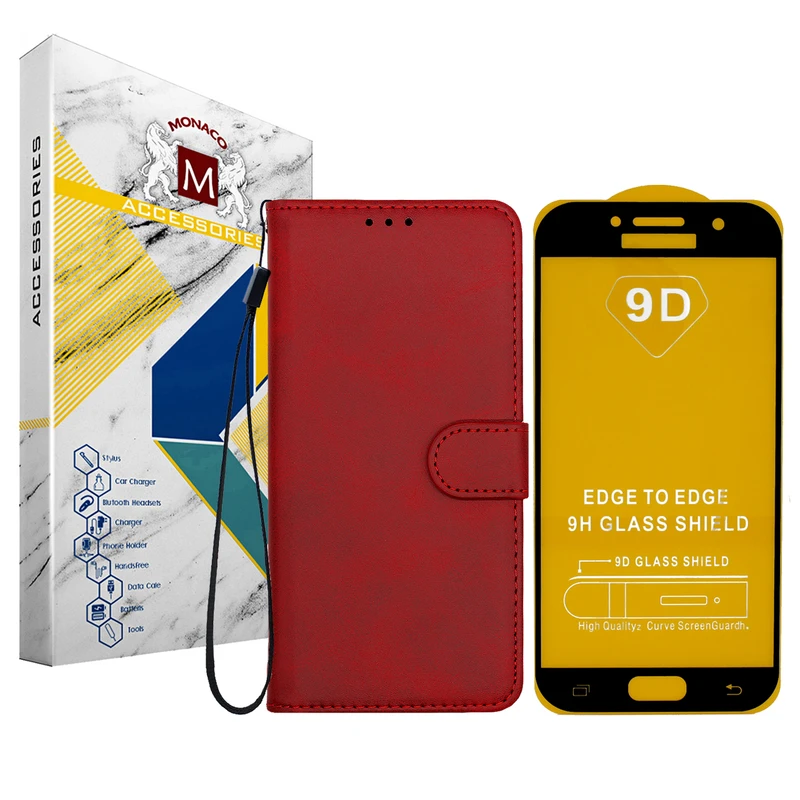 کیف کلاسوری موناکو مدل MIX06 مناسب برای گوشی موبایل سامسونگ Galaxy A5 2017 / A520 به همراه محافظ صفحه نمایش
