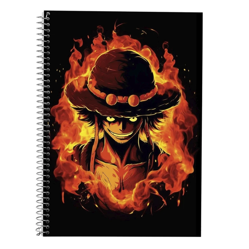 دفتر زبان 50 برگ مدوپد مدل سه خط طرح وان پیس One Piece کد DF10745