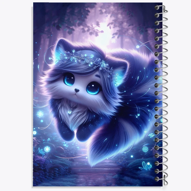 دفتر ژورنال نویسی 50 برگ خندالو مدل نقطه ای طرح گربه بامزه کد F5393