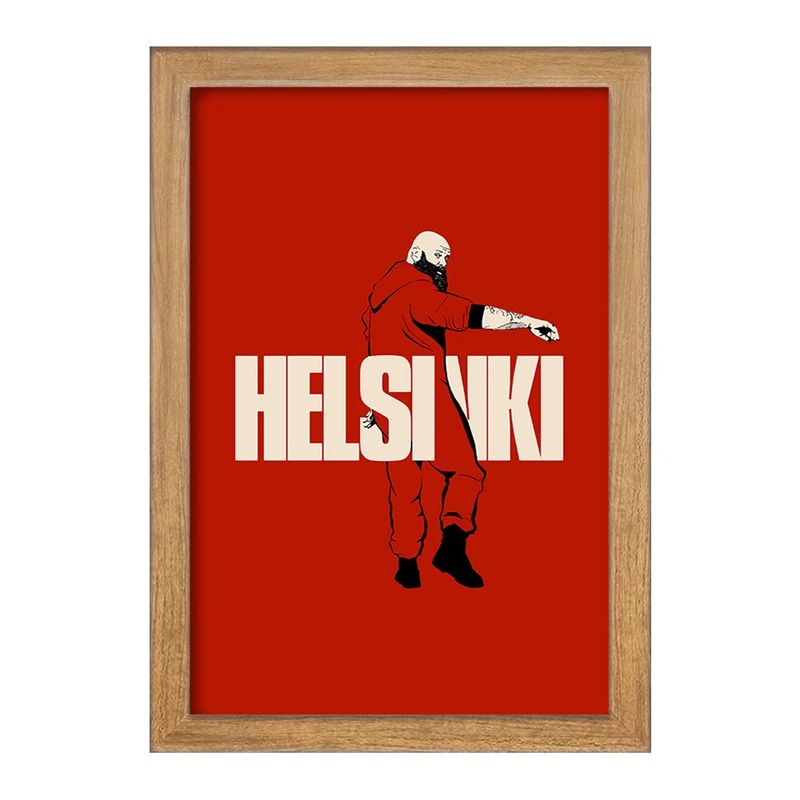 تابلو خندالو مدل هلسینکی سریال خانه ی کاغذی کد F1713