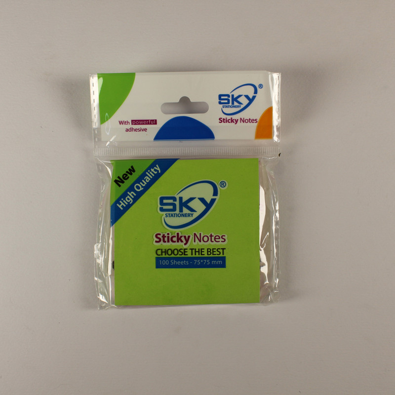کاغذ یادداشت چسب دار اسکای مدل فسفری سایز 75*75 میلی متر بسته 50 عددی شفاف در ارزانترین فروشگاه اینترنتی ایران ارزان