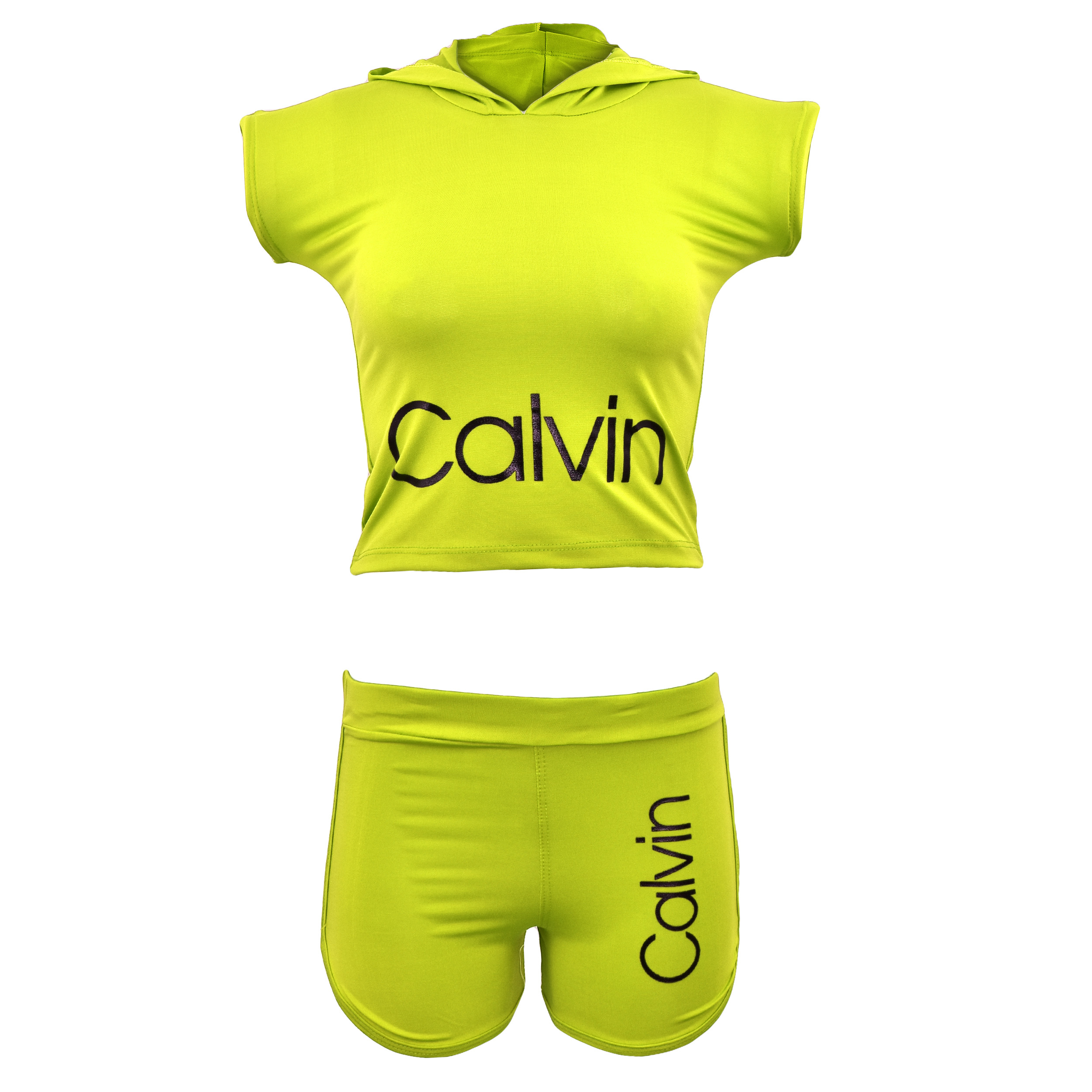 ست نیم تنه و شلوارک ورزشی زنانه کد CN-F