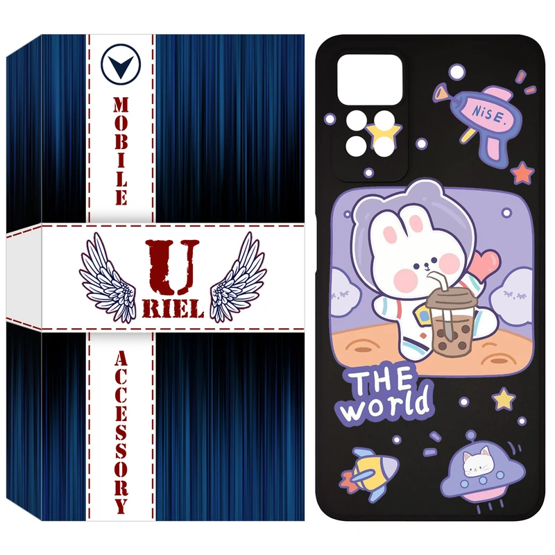 کاور یوریل مدل KSH کد 8 طرح خرگوش فضانورد مناسب برای گوشی موبایل شیائومی Redmi Note 12 Pro 4G