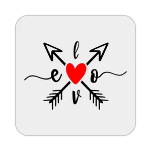 زیر لیوانی کاکتی طرح عاشقانه مدل mp39376