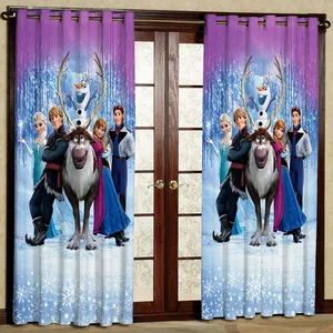 پرده مدل السا و آنا هازان پانچی کد 4076 سایز 140x200 سانتی متر