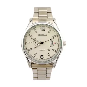 ساعت مچی عقربه‌ای مردانه جمستار مدل تقویمدار استیل GS-2845