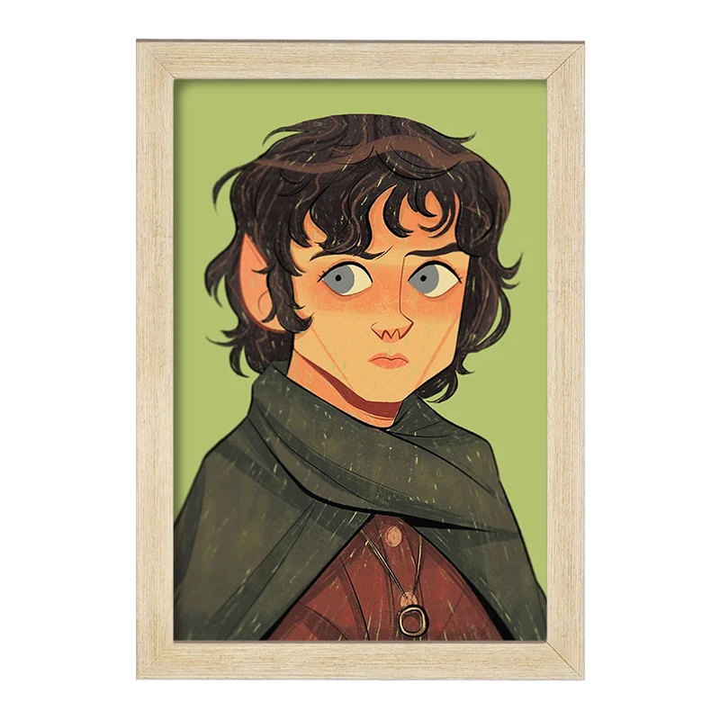 تابلو خندالو مدل فرودو بگینز ارباب حلقه ها Lord of the Rings  کد 4758