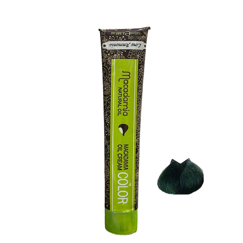 رنگ مو ماکادامیا شماره G01 حجم 100 میلی لیتر رنگ سبز