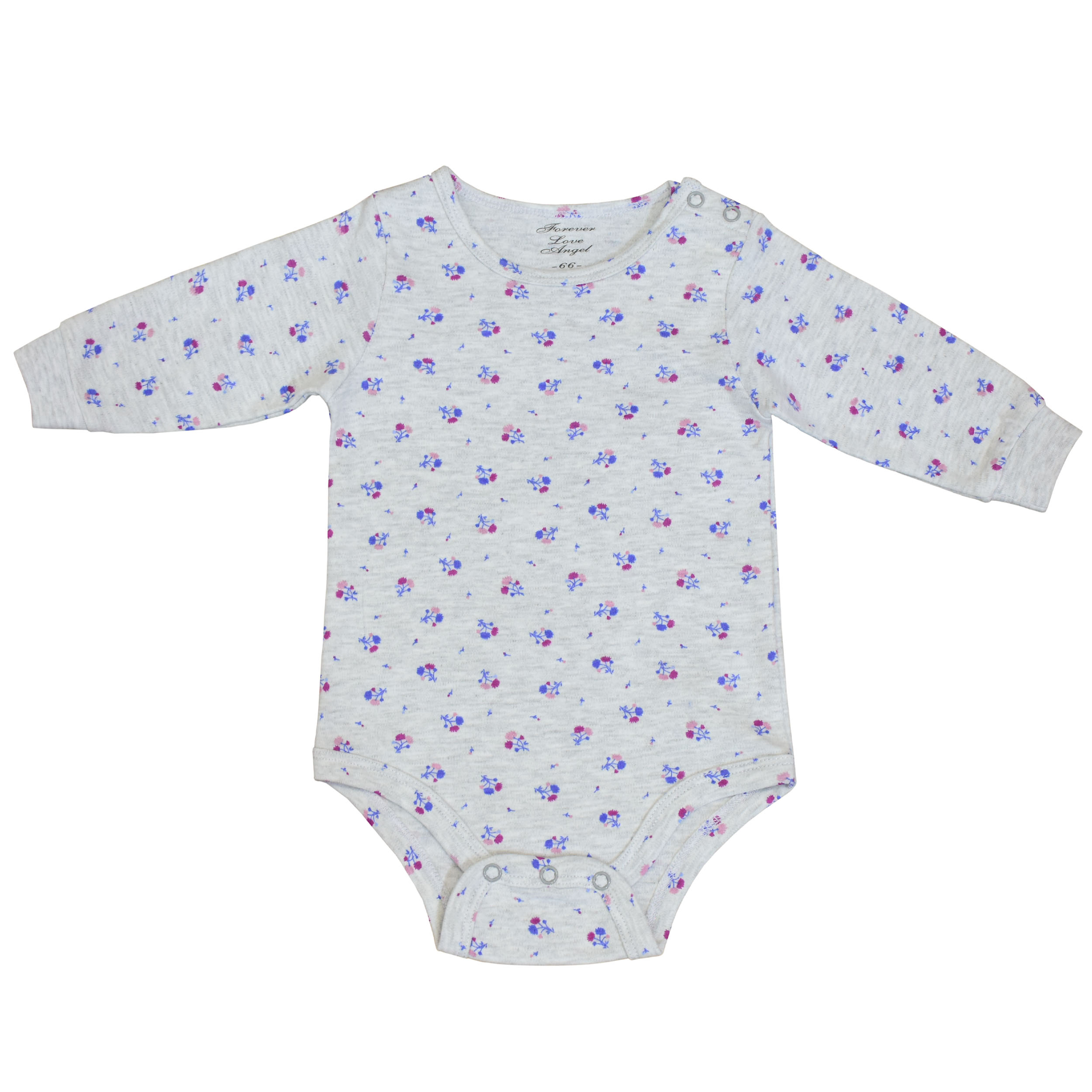 بادی آستین بلند نوزادی مدل روزان