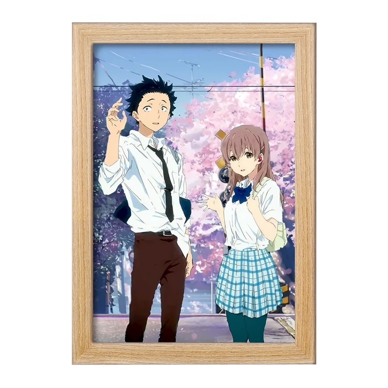 تابلو خندالو مدل شوکو نیشیمیا و شویا ایشیدا انیمه سایلنت ویس A Silent Voice  کد 15804