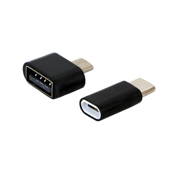 مبدل OTG microUSB مدل AB02 به همراه مبدل microusb به USB-C