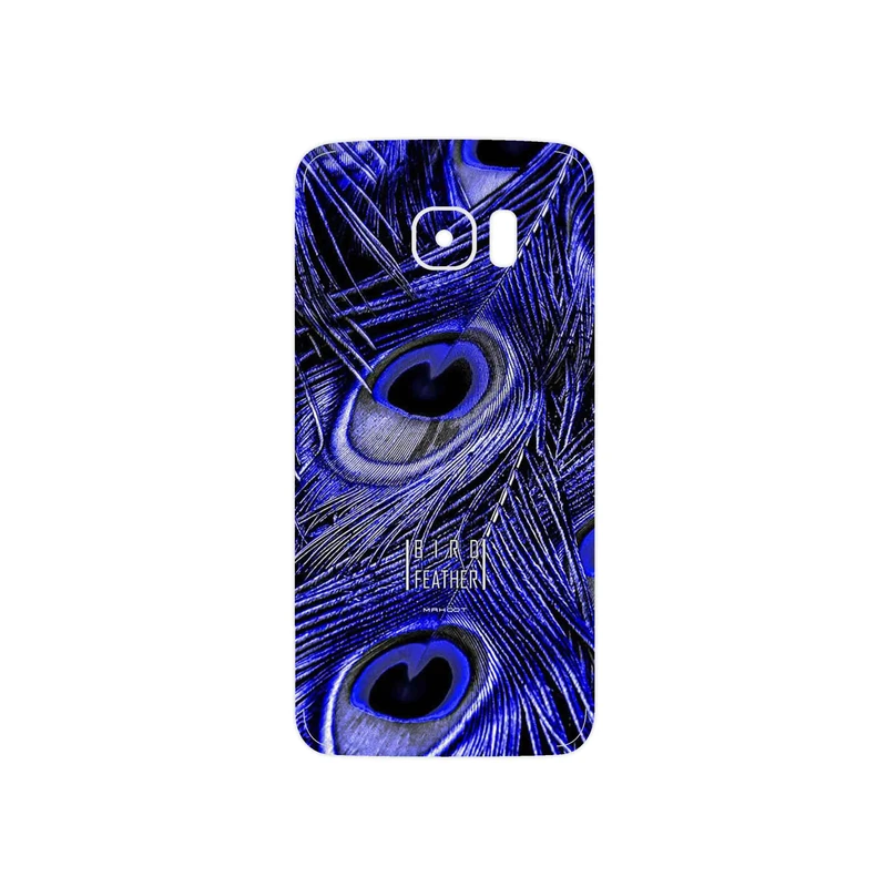 برچسب پوششی ماهوت مدل Purple Feather مناسب برای گوشی موبایل سامسونگ Galaxy S7 Edge