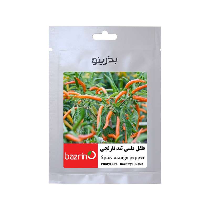 بذر فلفل قلمی تند نارنجی بذرینو کد BZNO-237 بذر فلفل قلمی تند نارنجی بذرینو کد BZNO-237