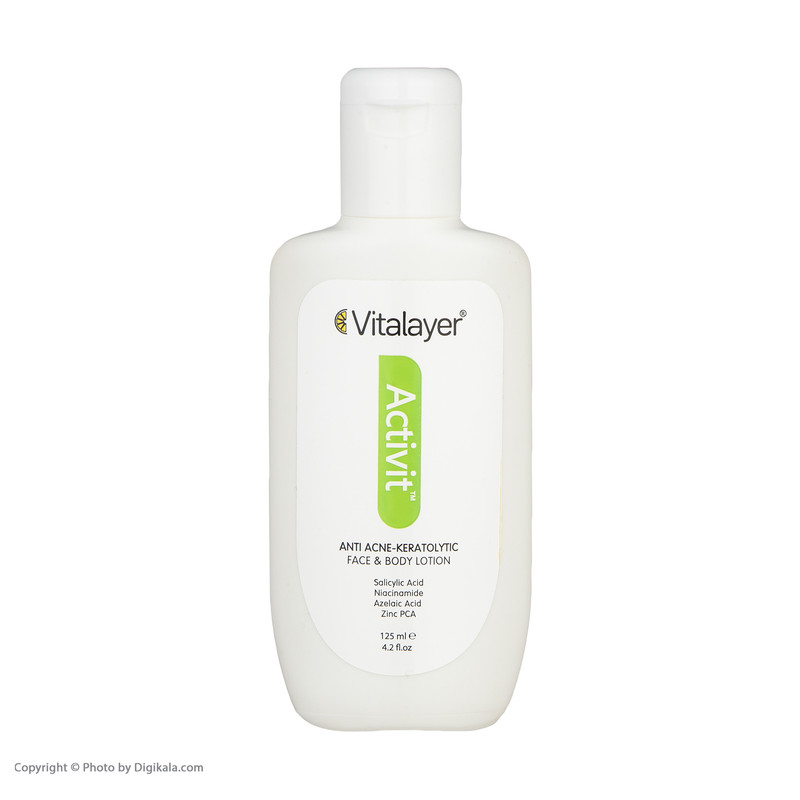 لوسیون ضد جوش و لایه بردار ویتالیر مدل اکتی ویت حجم 125 میلی لیتر