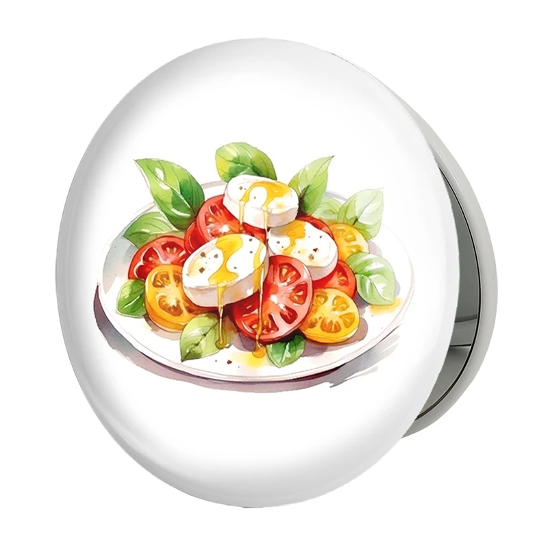 آینه جیبی خندالو طرح سالاد  مدل تاشو کد 31099