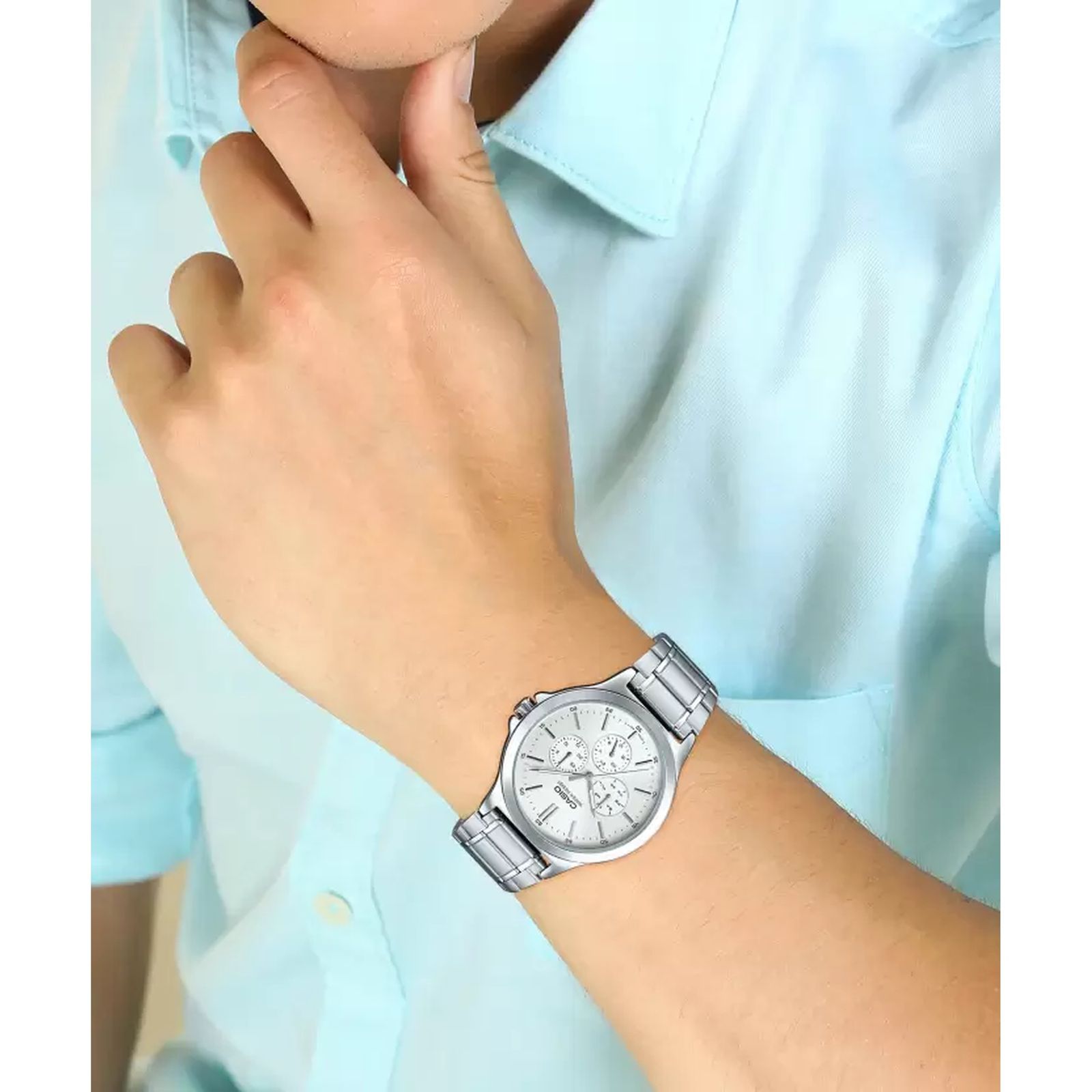 ساعت مچی عقربه ای مردانه کاسیو مدل MTP-V300D-7AUDF -  - 8