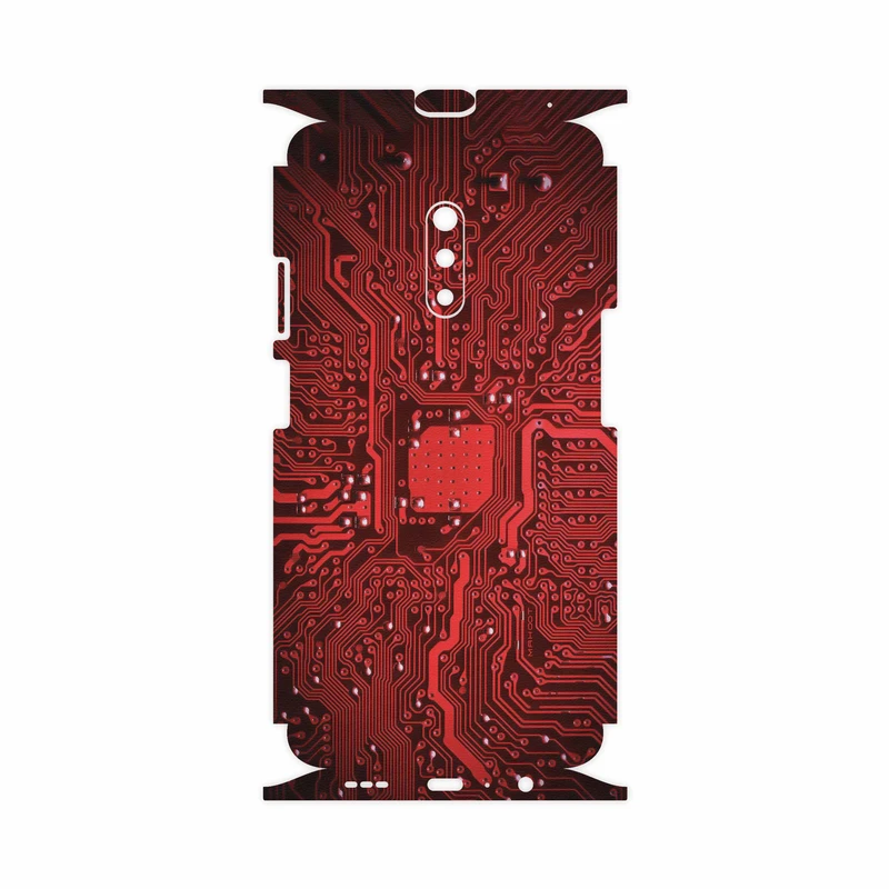 برچسب پوششی ماهوت مدل Red Printed Circuit Board-FullSkin مناسب برای گوشی موبایل اپو Realme X